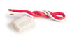 12/16 AWG 2-Wire GM Alternator Pigtail @ 12" - Red/Clear  84-1034
