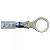 16 - 14 AWG Heat Shrinkable Ring Terminals 3/8" @ 15 Pack - Clear w/Blue Stripe  84-4414