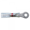 22 - 18 AWG Heat Shrinkable Ring Terminals #6 @ 15 Pack - Clear w/Red Stripe  84-4415