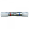 20 - 14 AWG Heat Shrinkable Step Down Butt Connectors @ 15 Pack - Clear w/Red & Blue Stripe  84-4624