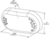 Clearance/Marker Oval Replacement Lens w/Built-in Reflector - Amber  90203