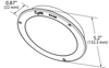4" Round Polycarbonate Snap-In Cover Plates @ 2 Pack - Gray  94380-4