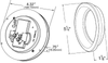 Hi Count® 4" LED Stop/Tail/Turn Lamp Kit (G4002 + 91740 + 67090) - Red  G4012