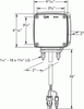 Hi Count® Double Faced LED Stop/Tail/Turn Lamp w/Side Marker w/Packard Connector - Amber  G5543