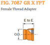 Fig. 7087 Female Thread Adapter 1-1/4"