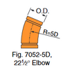 Fig. 7052-5D 22 1/2° Long Radius Elbow 2"