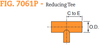 Fig. 7061P Plain End Reducing Tee 4 x 4 x 2-1/2"
