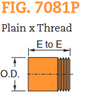 Fig. 7081P Adapter Nipple 2-1/2"