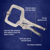 11" Vise-Grip® Locking C-Clamp Quick Release w/ Swivel Pads   IRHT82586