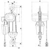 3T @ 15' Lift 230V H/D Electric Chain Hoist 107215