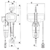 2T @ 15' Lift 575V H/D Electric Chain Hoist 107264