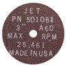 3 x 1/32 x 3/8" A60 POWERPLUS II T1 Cut-Off Wheel 501061