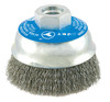 3 x 5/8"-11 NC Stainless Steel Crimped Wire Cup Brush 553518