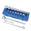 21 Pc. 3/4" Drive SAE Socket Wrench Set - 12 Point  600402