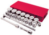 21 Pc. 1" Drive SAE Socket Wrench Set - 12 Point  600503
