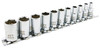 11 Pc. 1/4" Drive Deep Metric Socket Set - 6 Point  601118