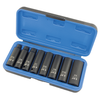8 Pc. 1/2" Drive Deep SAE Impact Socket Set - 6 Point  610315
