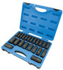 22 Pc. 1/2" Drive Deep Metric Impact Socket Set - 6 Point  610339
