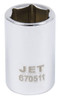 1/4" Drive x 5.5mm Regular Chrome Socket - 6 Point  670505