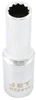 1/4" Drive x 4mm Deep Chrome Socket - 12 Point  670802