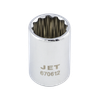 1/2" Drive X 30mm Regular Chrome Socket - 12 Point  672630
