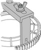 4 - 7-1/4" Fuel Tank Lock Ring Tool   63000