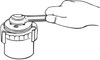 3/8" Drive x 2-1/2 - 3-1/8" Oil Filter Wrench   63600