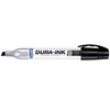 12 Pc. DURA-INK® Metal Barrel Chisel Permanent Ink Marker - Black   96223
