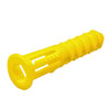 #6-8 x 1" Yellow Plastic Wall Plug Anchor 100 Pc.   227-608