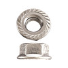 7/16"-14 UNC Zinc Plated Hex Serrated Flange Nut 100 Pc.   118-020