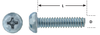 #10-24 x 1/2" Pan Head Steel Machine Screw 5000 Pc.   B1732-197