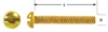 #10-24 x 3/4" Pan Head Brass Machine Screw 100 Pc.   180-191