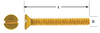 #4-40 x 3/4" Countersunk Brass Machine Screw 100 Pc.   181-045