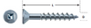 #8 x 1-1/4" Countersunk Steel Particle Board Screw 100 Pc.   222-486