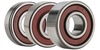 Single Row Radial Ball Bearing w/Offset Wide Inner Race - One Rubber Seal/One Metal Shield  87507