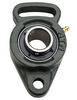 30mm Cast Iron Two Bolt Adjustable Rhombus Flange Block w/Wide Set Screw Insert Bearing - Standard Duty  UCFA206D1