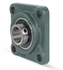 130mm Cast Iron Four Bolt Square Piloted Flange Block w/Wide Set Screw Insert Bearing - Heavy Duty  UCFS326D1