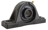 1-1/8" Ultra-Class Cast Iron Two Bolt Pillow Block w/Wide Set Screw Insert Bearing - Standard Duty  UCP-1.1/8