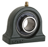 30mm Cast Iron Tapped Base Pillow Block w/Wide Set Screw Insert Bearing - Standard  Duty  UCUP206D1