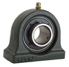 1-3/8" Cast Iron Tapped Base Pillow Block w/Wide Set Screw Insert Bearing - Standard  Duty  UCUP207-106D1