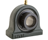 1-7/16" Cast Iron Tapped Base Pillow Block w/Wide Eccentric Locking Collar Insert Bearing - Standard Duty  UELUP207-107D1