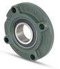 Cast Iron Four Bolt Round Piloted Flange Block w/Taper Bore Insert Bearing - Medium Duty  UKFCX17D1