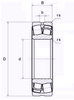 ISO Double Row Taper Bore Spherical Roller Bearing - KIZEI® - Steel Cage  22210EAKW33ZZC3