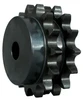 Hardened Plain Bore Double Tooth Sprocket  D35B15H