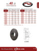 Hardened "Browning®" Split Taper Lock Bushing Sprocket  40H35H