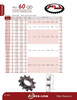Hardened "QD" Split Taper Lock Bushing Sprocket  60JA12H