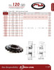 Hardened "QD" Split Taper Lock Bushing Sprocket  120SF15H