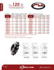 Hardened "Browning®" Split Taper Lock Bushing Sprocket  120Q12H