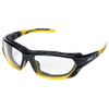 Sellstrom® XPS530 Series Sta-Clear® AF/AS Sealed Safety Glasses - Indoor/Outdoor - 1.5x Magnification - Black-Yellow Frames  S70003