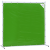 Sellstrom® Transparent Vinyl Welding Curtain & Metal Frame - Green - 6 x 8'  S97345
